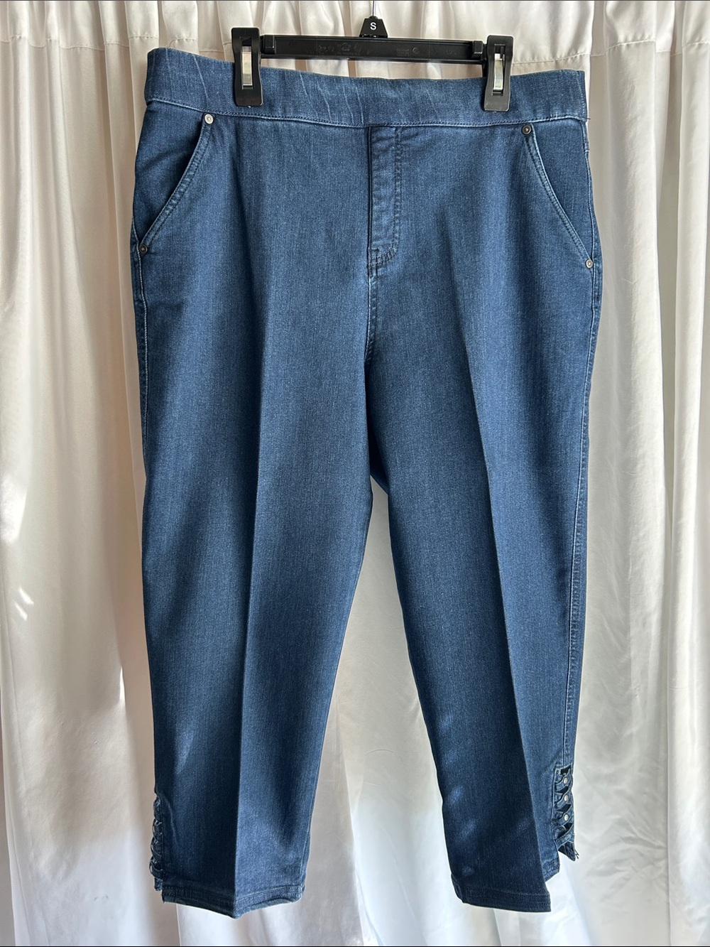 Blue Ankle Cropped Jeans - Comfort Stretch